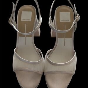 Dolce Vita Women's Ivory platform heels
